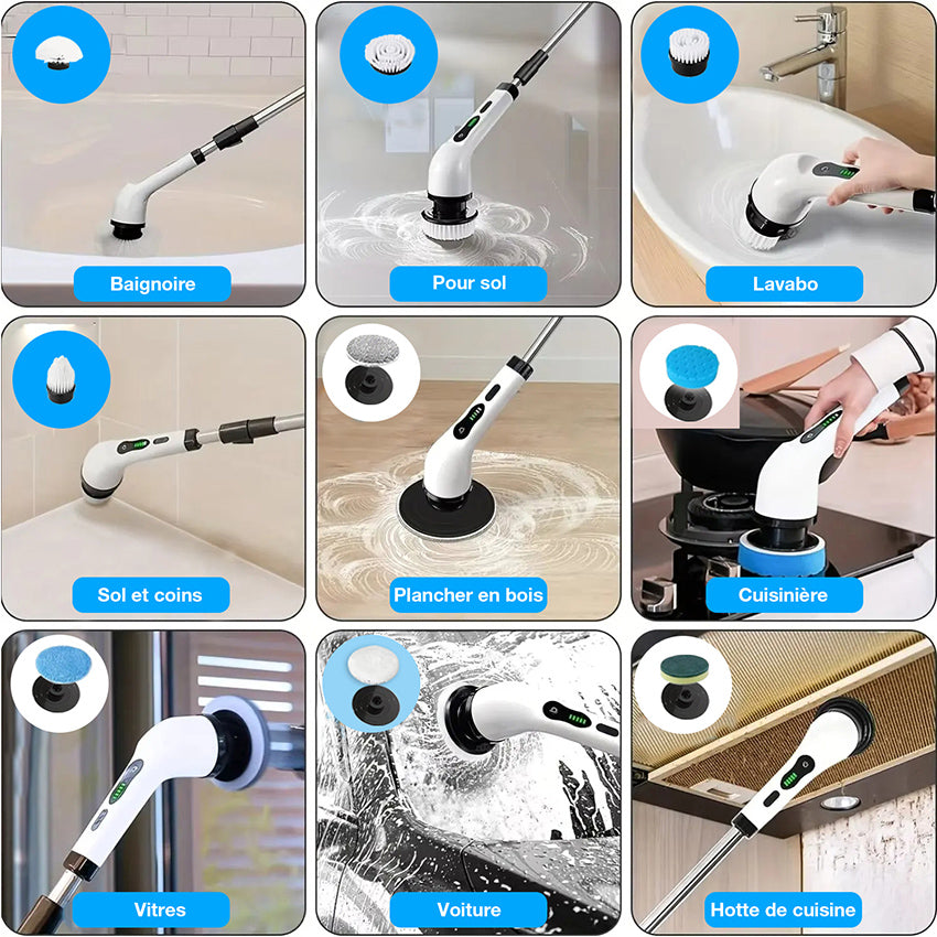 Brosse de nettoyage électrique | Clean Confort