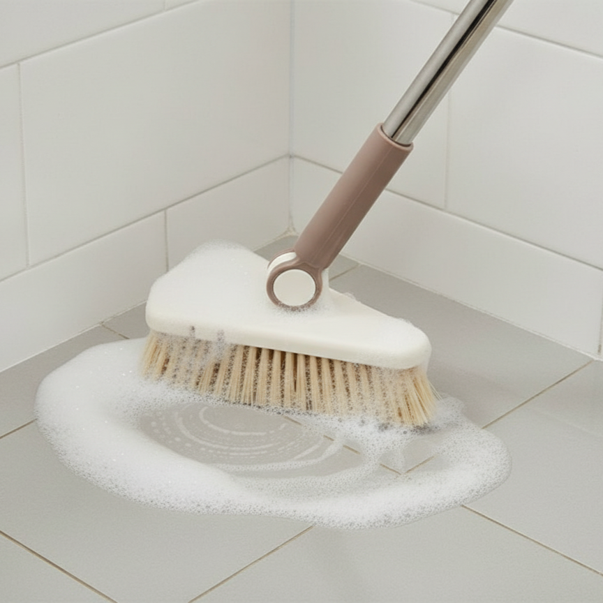 brosse nettoyage douche mousse