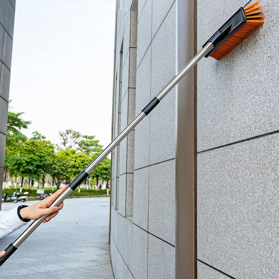 Nettoyage murs balai brosse terrasse