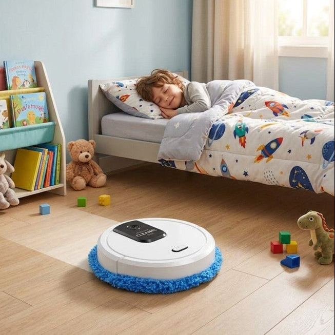 robot aspirateur laveur silencieux enfant dodo