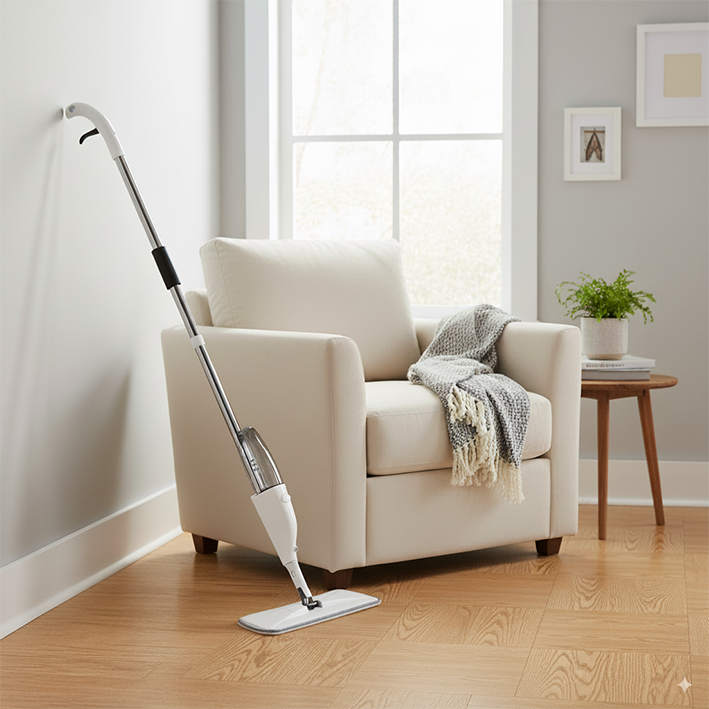 Serpillère microfibre salon mur