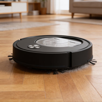 aspirateur laveur robot efficace intelligent noir 2