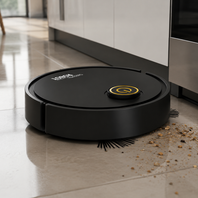 aspirateur laveur robot noir cuisine slide 001