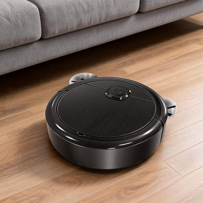 aspirateur laveur robot noir maison sol 3