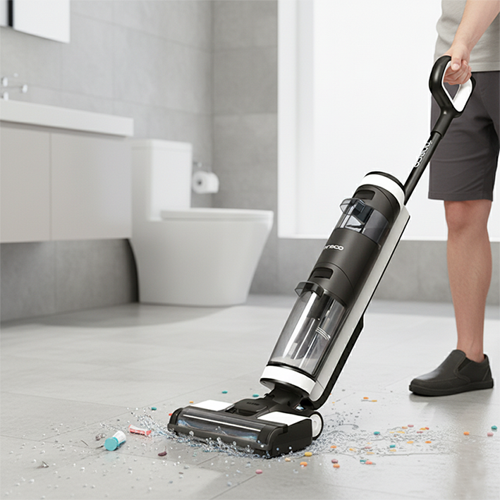 aspirateur laveur sans fil salle de bain