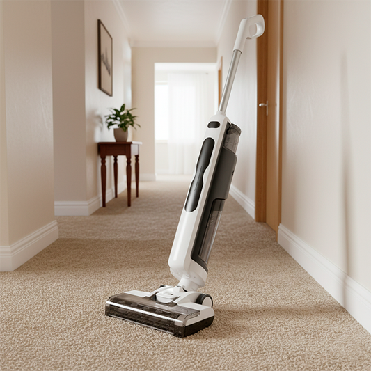 balai aspirateur laveur couloir moquette