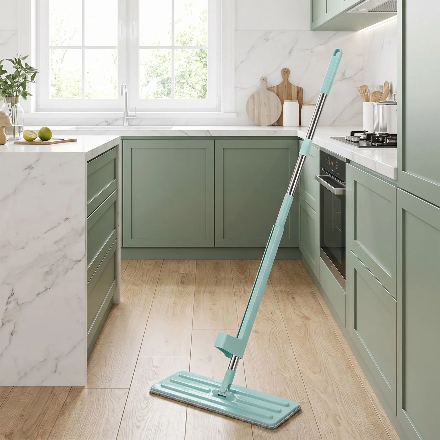 balai pour menage vert cuisine