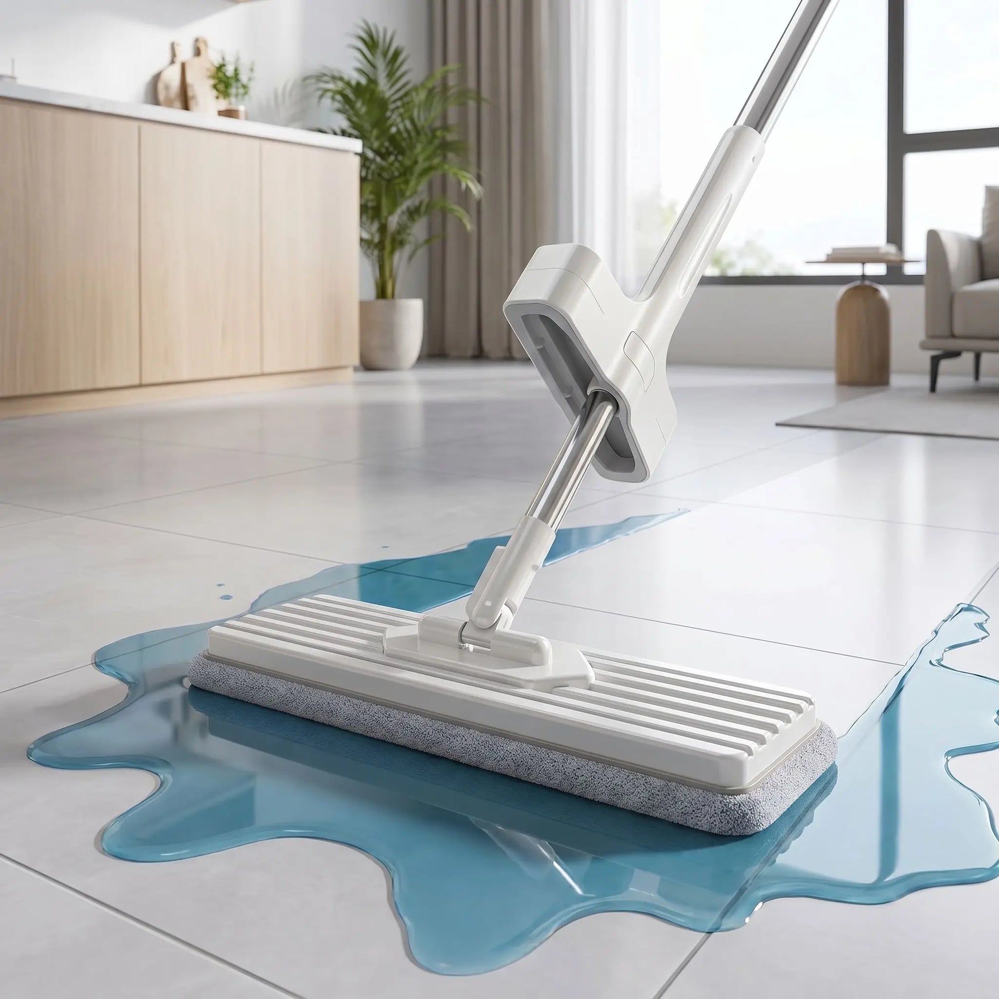 balai pour menage w clean eau bleu