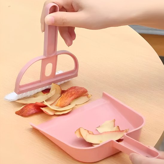 balayette ramasse déchets rose