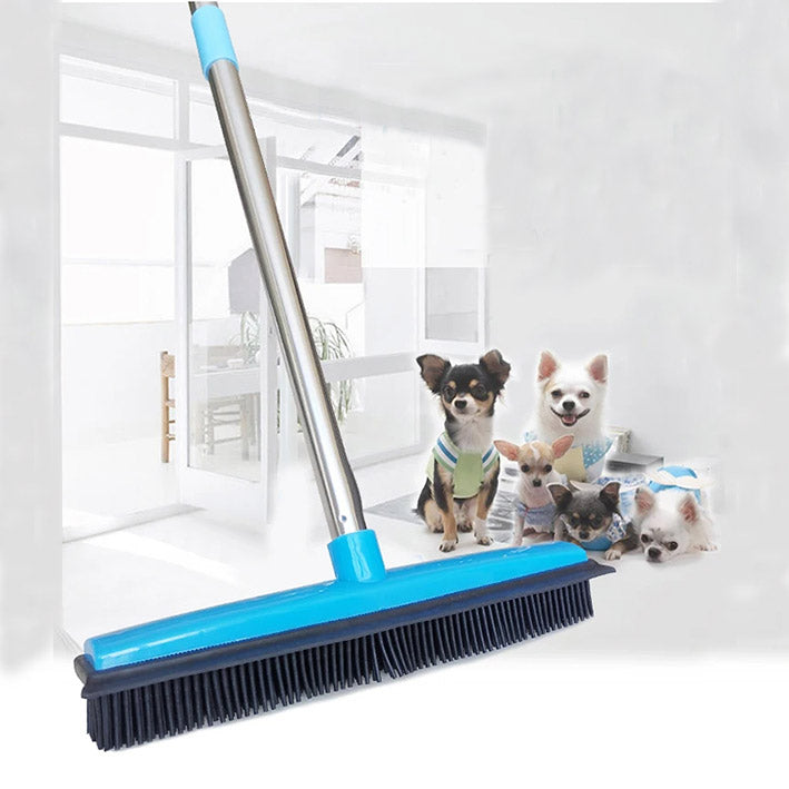 brosse balai bleu