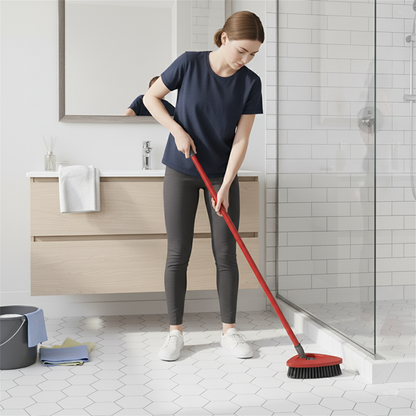 Brosse balai nettoyage salle de bain brillant