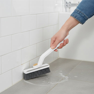 brosse nettoyage douche blanc 4