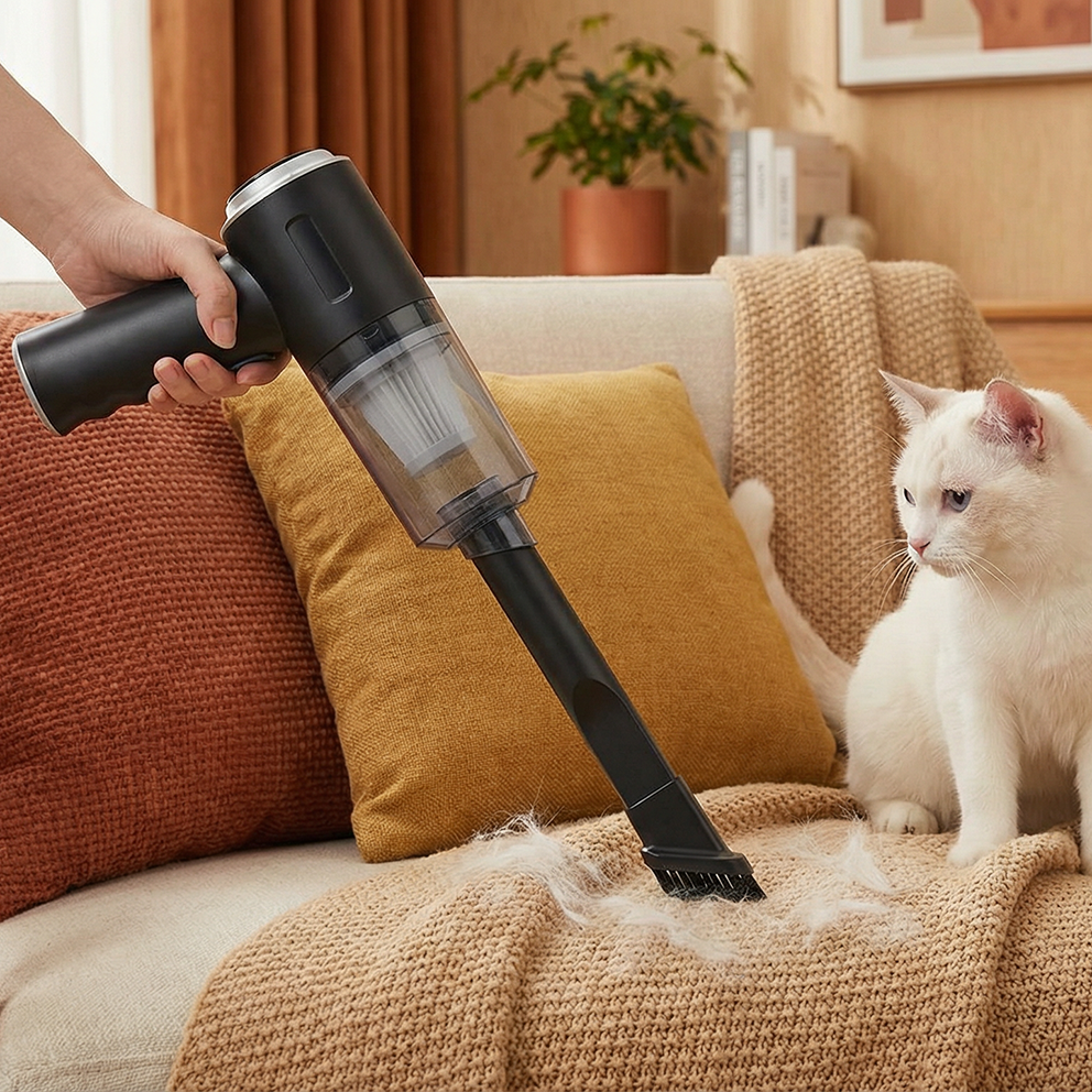 mini aspirateur efficace pour le nettoyage des poils de chat