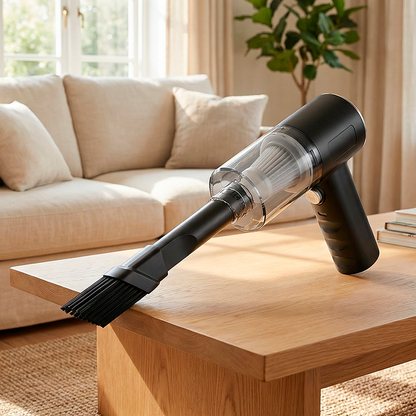 mini aspirateur puissant dans le salon