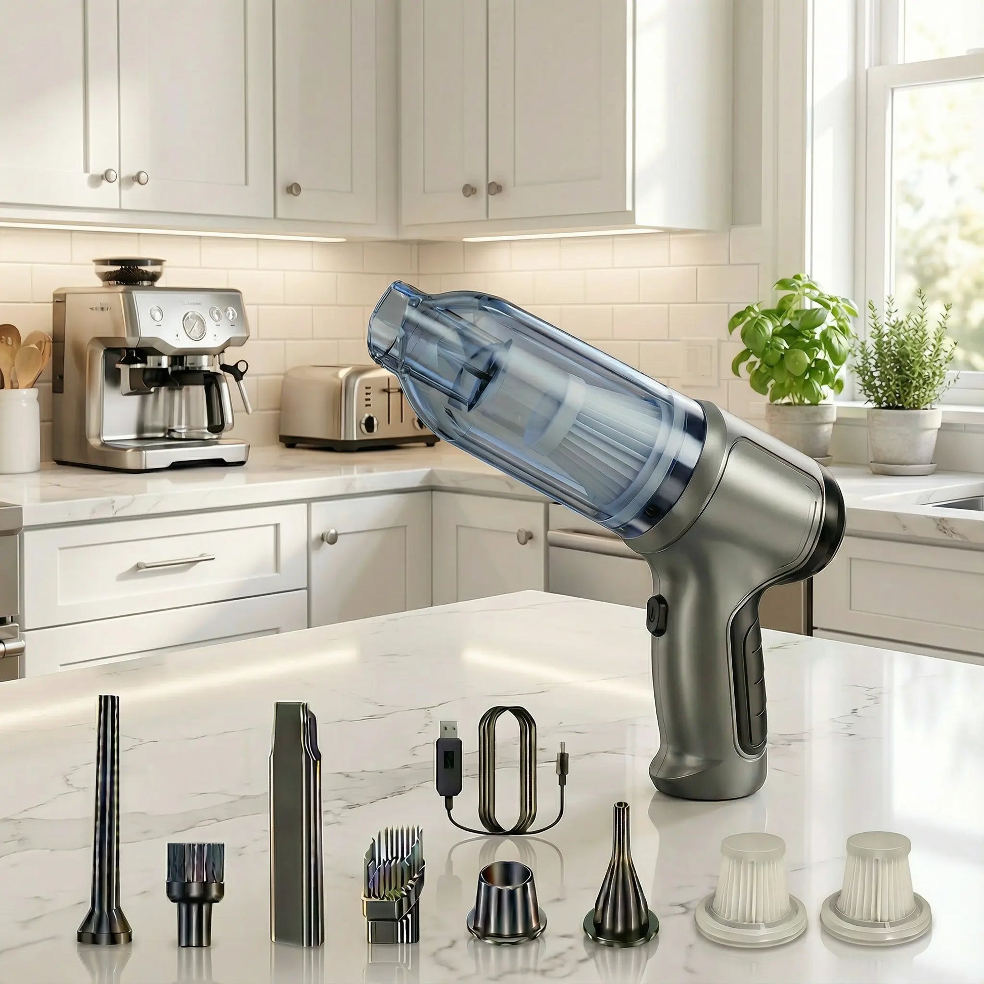 mini aspirateur sans fil avec deux filtres