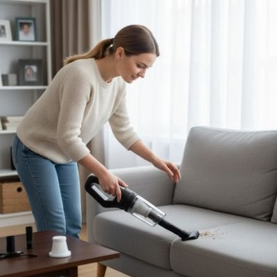 mini aspirateur sans fil pour nettoyage de canapé
