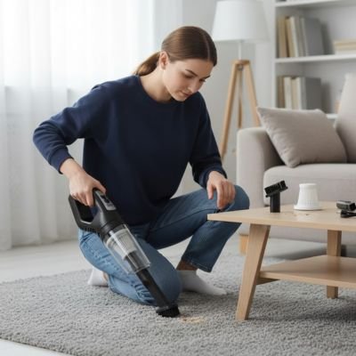 mini aspirateur sans fil pour nettoyage de tapis