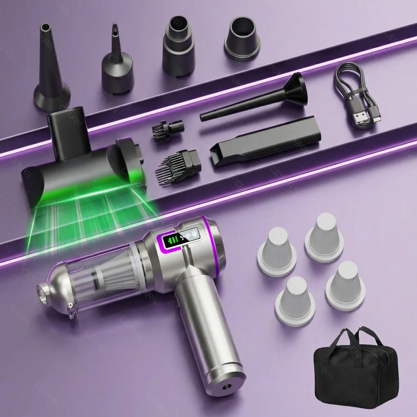 mini aspirateur sans fil pro-max 4 filtres