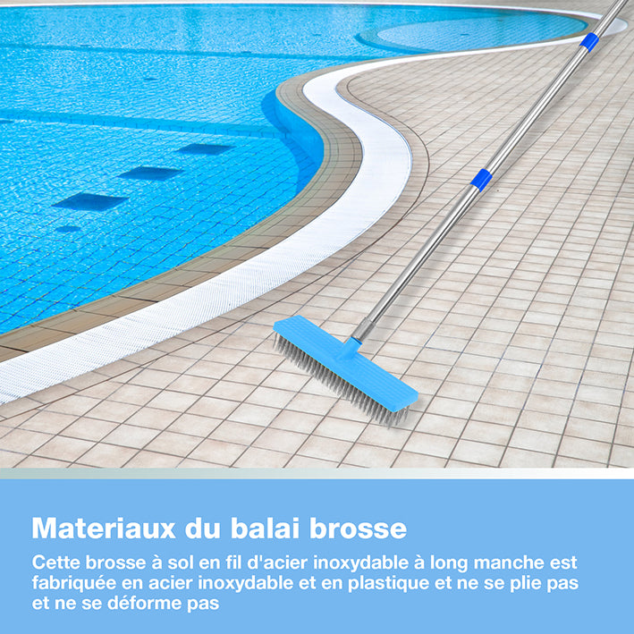 nettoyage piscine balai brosse terrasse