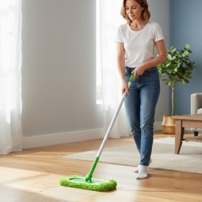 nettoyage profond avec serpillère microfibre 
