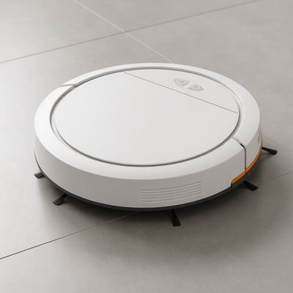 robot aspirateur laveur 3 en 1 model blanc