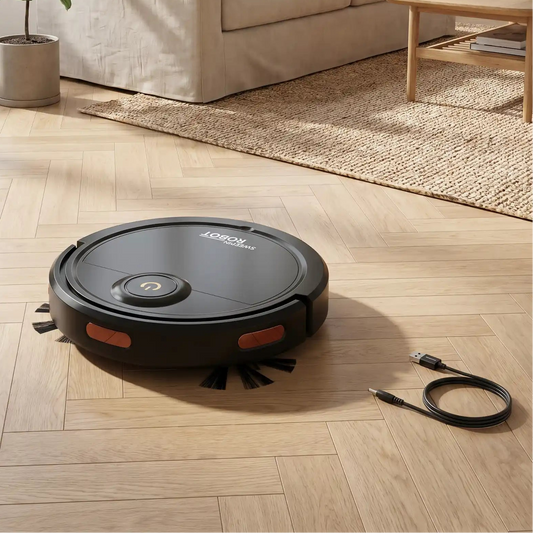 robot aspirateur laveur 3 en 1 mode noir
