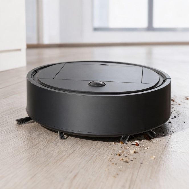 robot aspirateur laveur 3 en 1 slide 3 noir