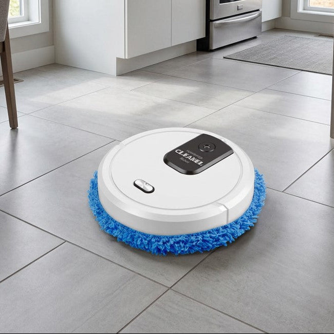 robot aspirateur laveur autonomie puissant blanc