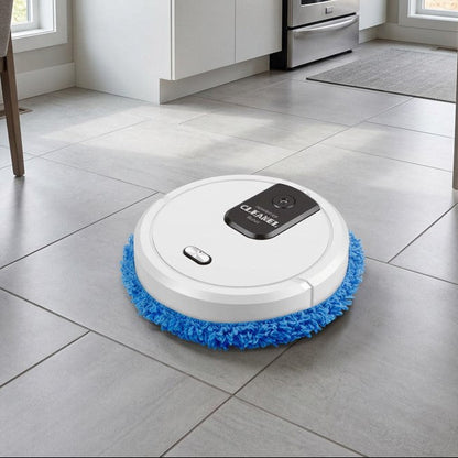 robot aspirateur laveur autonomie puissant blanc