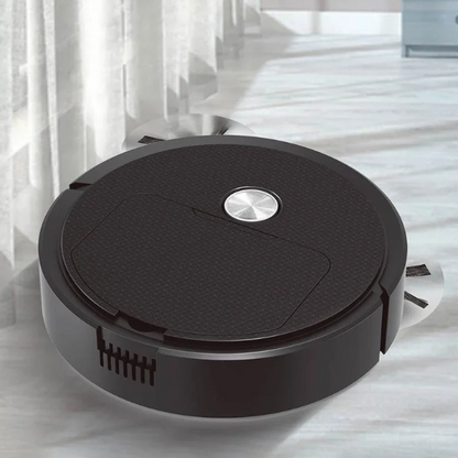 robot aspirateur laveur noir exo marbre