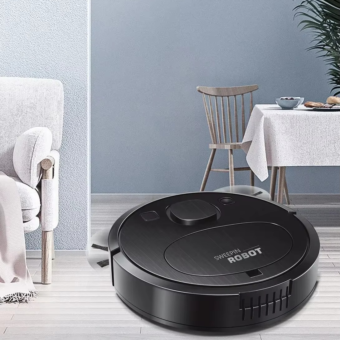 robot nettoyeur sol noir wet dry