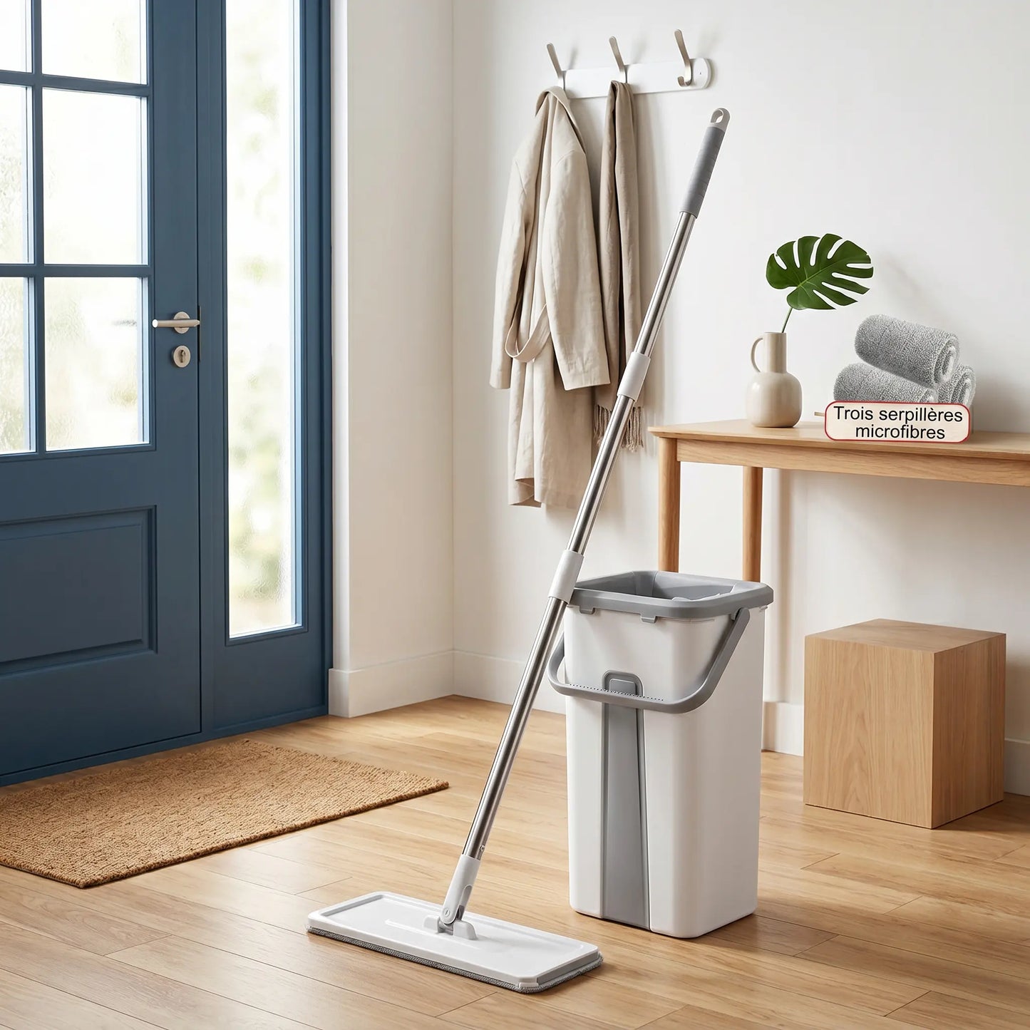 seau et serpillère magic mop entrée-maison