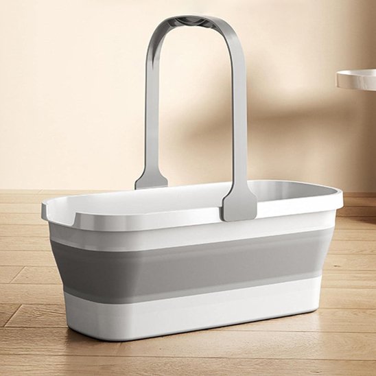 Seau pliable compacte avec un beau design pour la maison