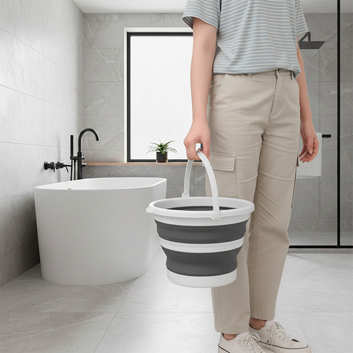 seau pliable facile a porter et confortable