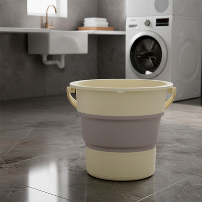seau pliable jaune 10l