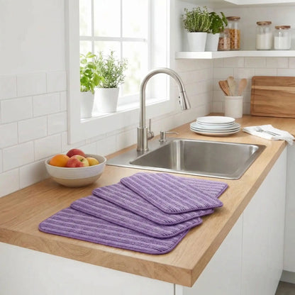 serpillères microfibres 5 pads cuisine