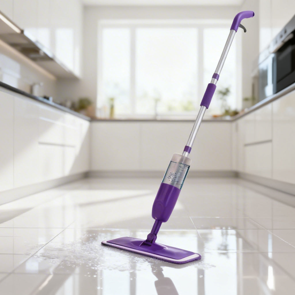 serpillère balai violette dans la cuisine moderne 3