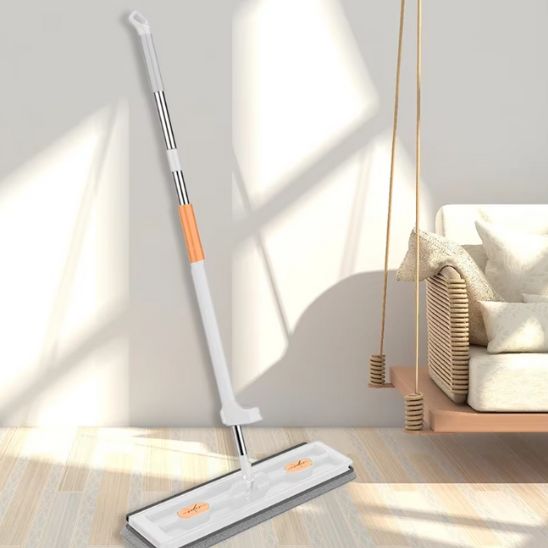 Serpillère microfibre blanc-gris