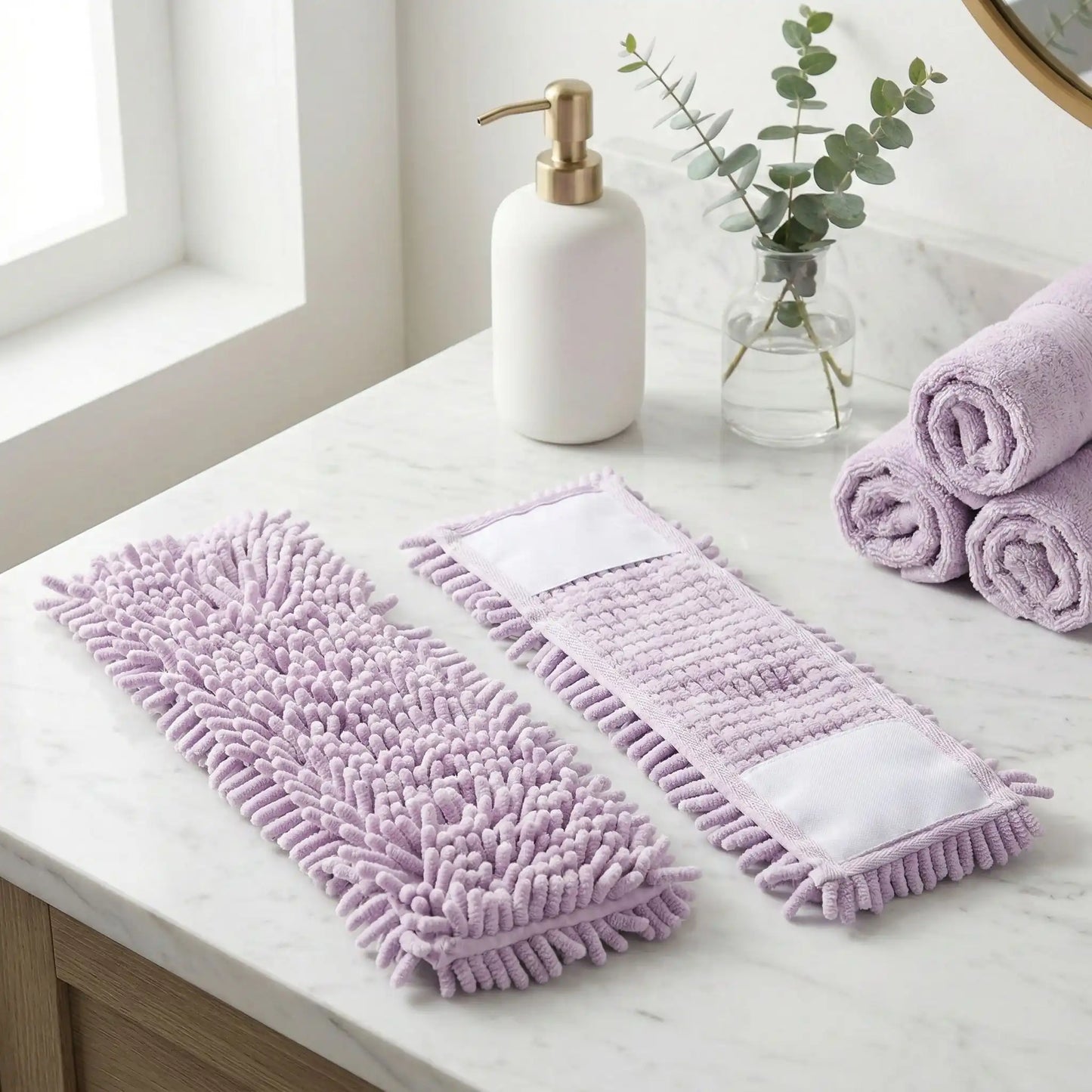 serpillère microfibre violet recto verso