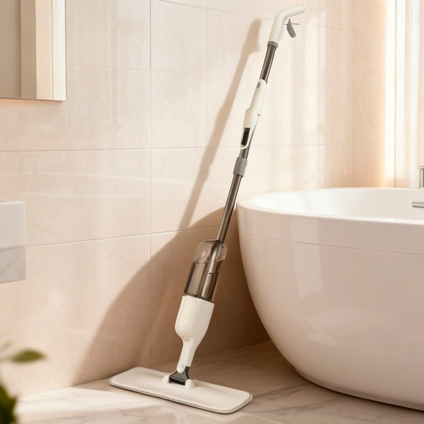 serpillere dans la salle de bain